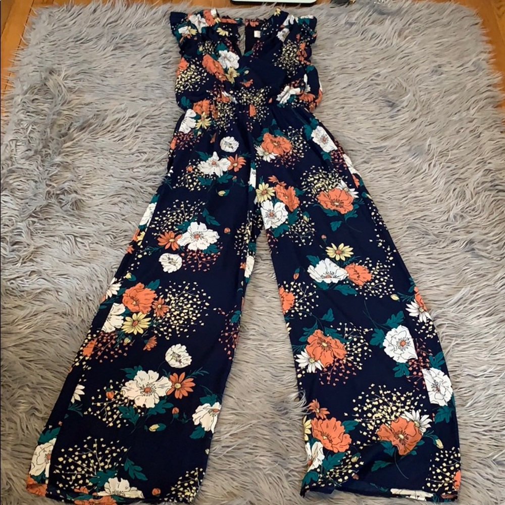 Navy floral pattern Jumper